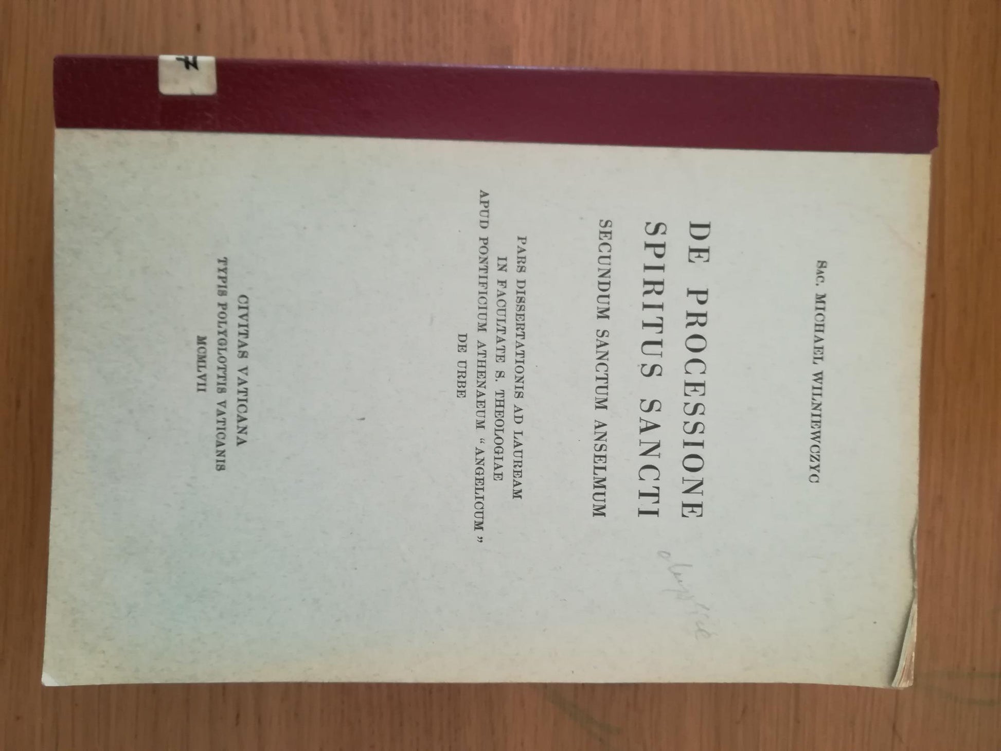 De processione Spiritus Sancti - copertina