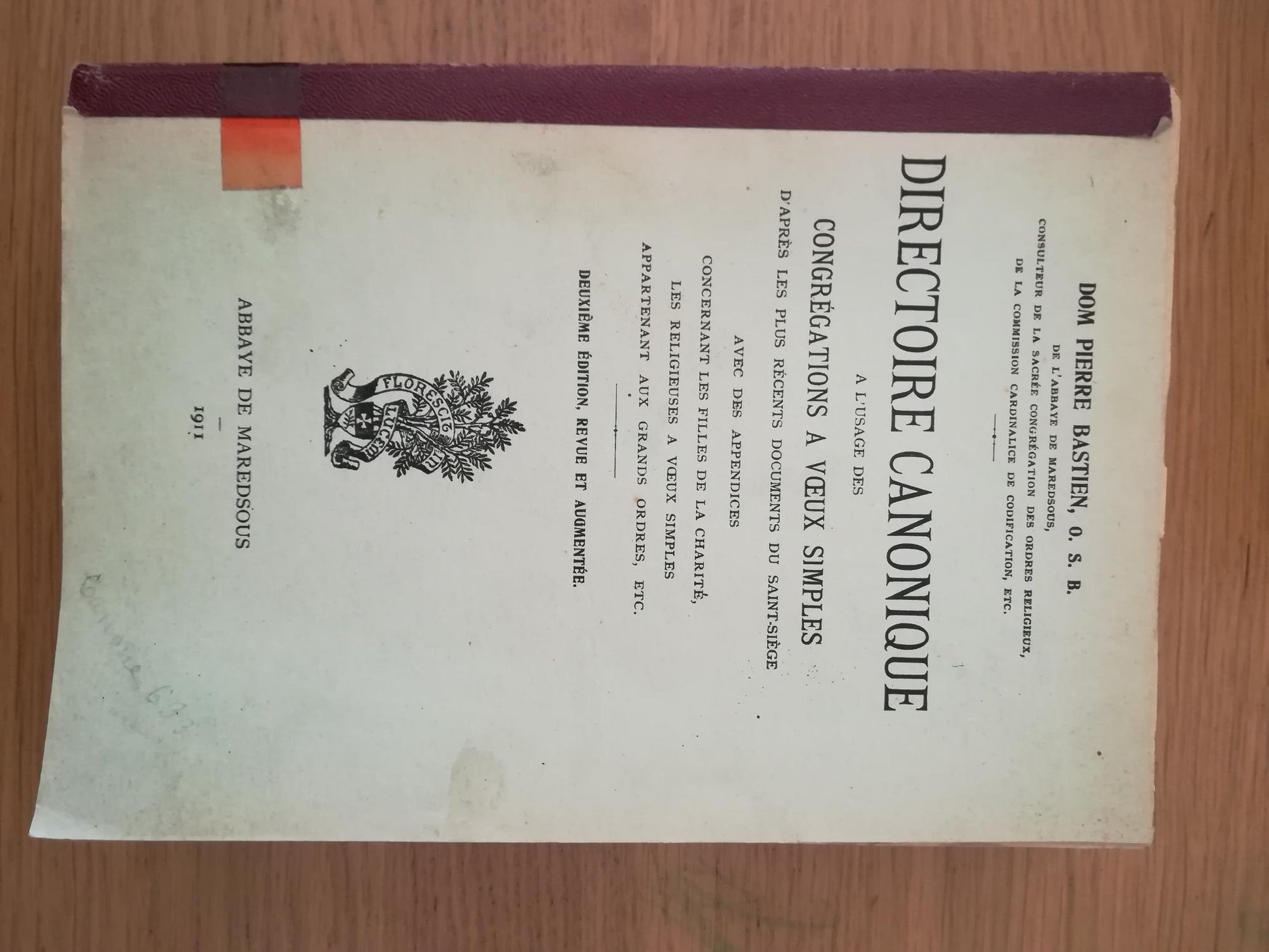 Directioire Canonique a l'usage des Congregations a voeux simples - copertina