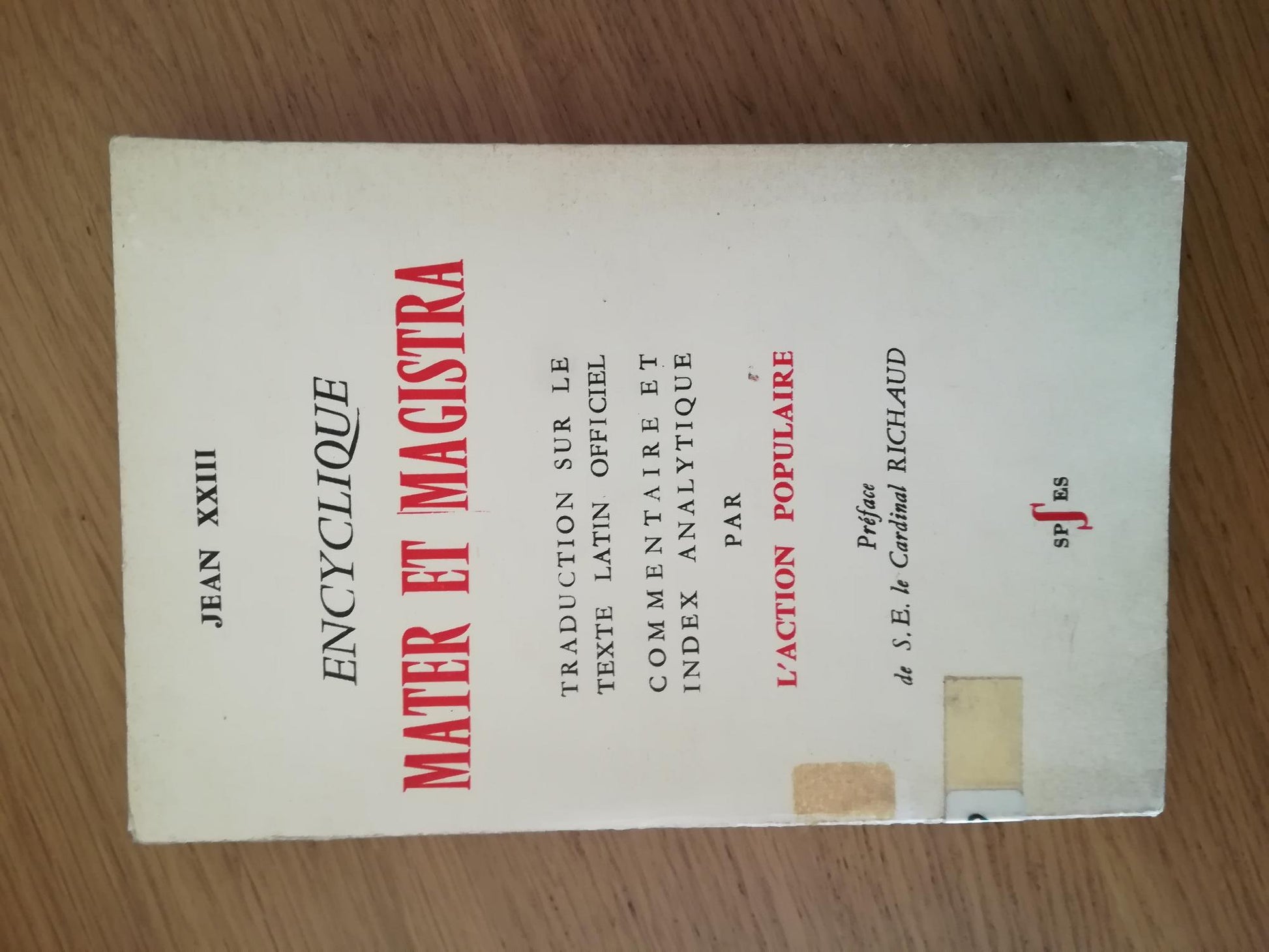 Encyclique mater et magistra - copertina