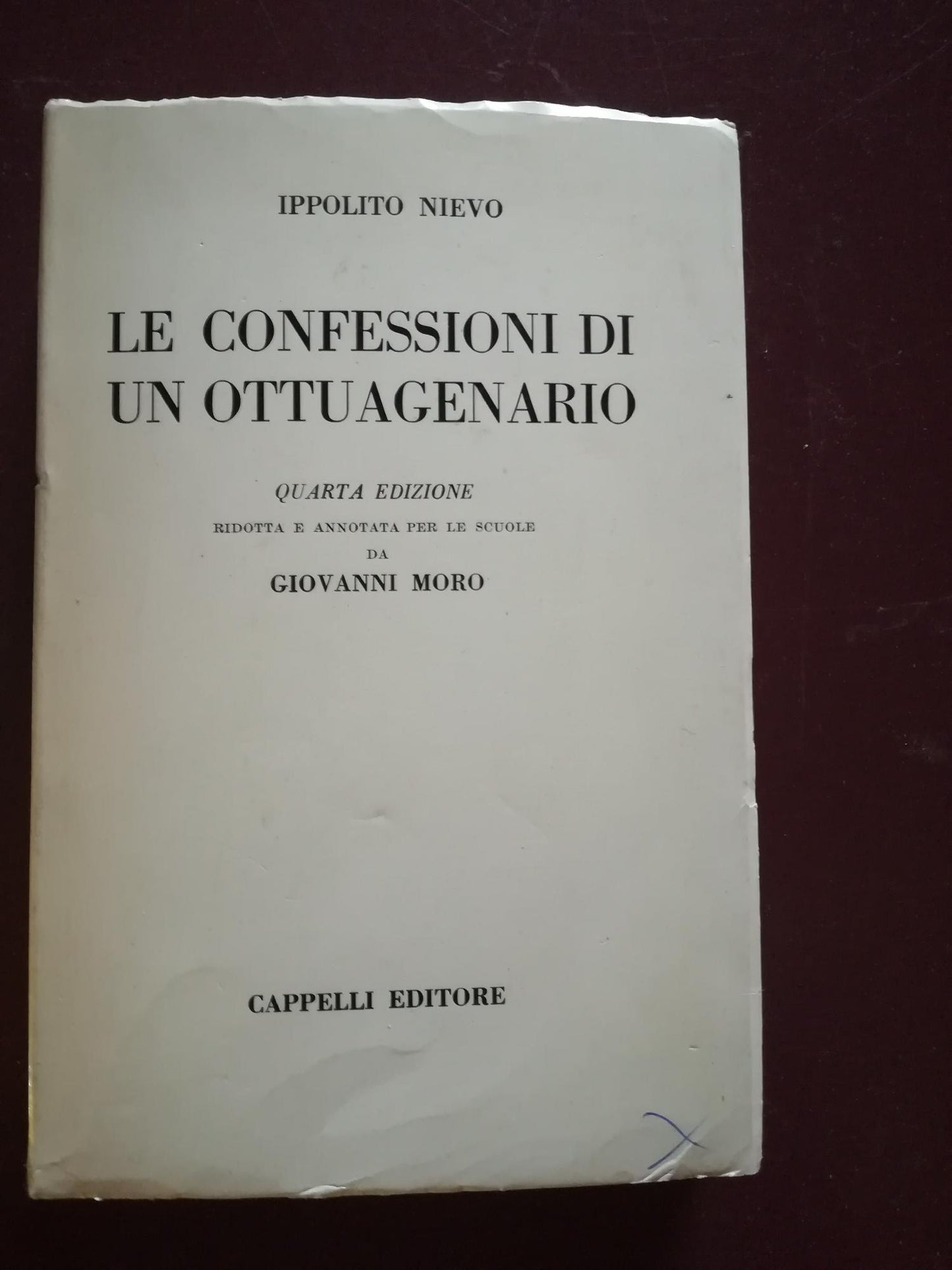 Le confessioni di un ottuagenario - copertina