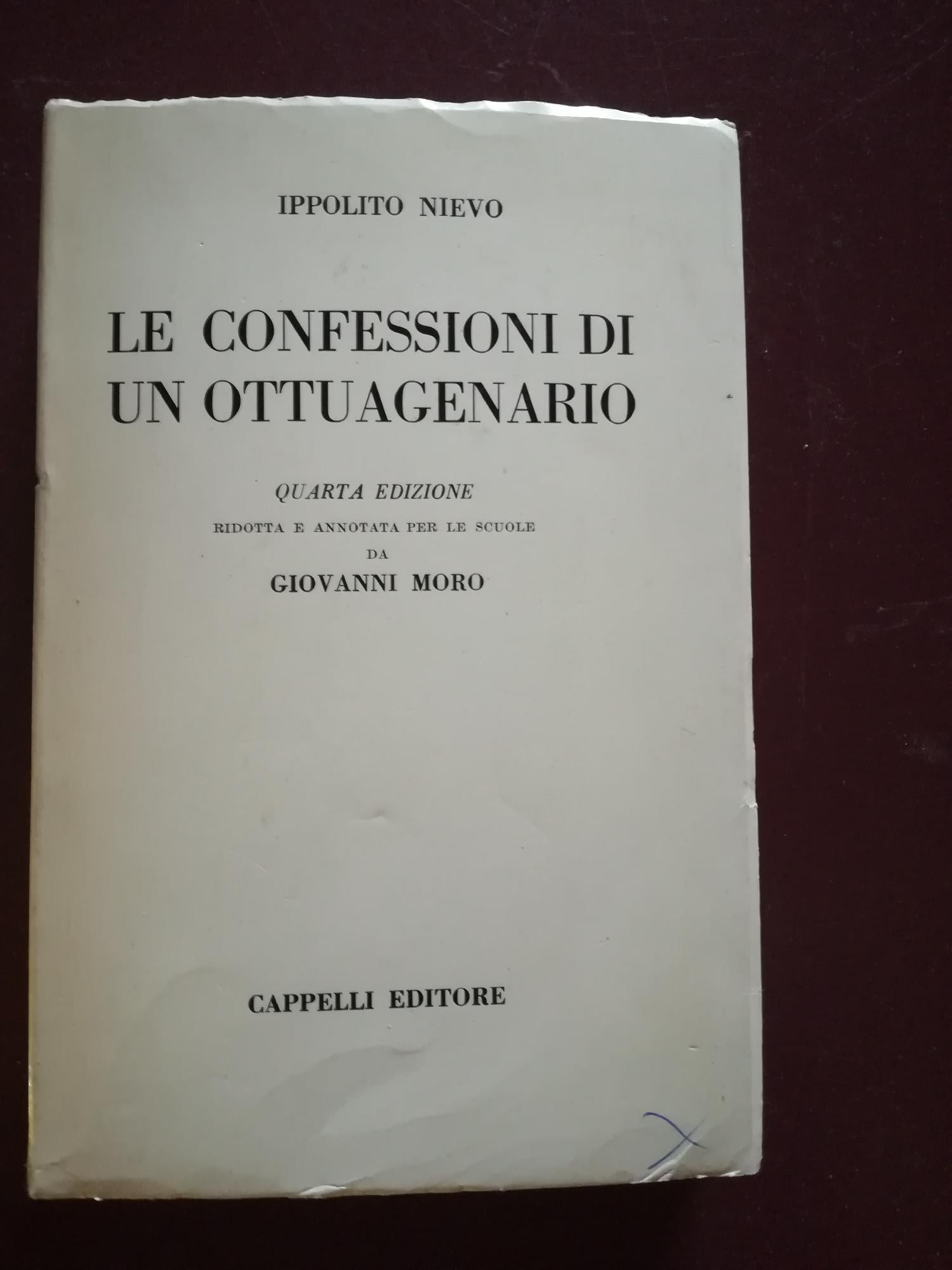 Le confessioni di un ottuagenario - copertina