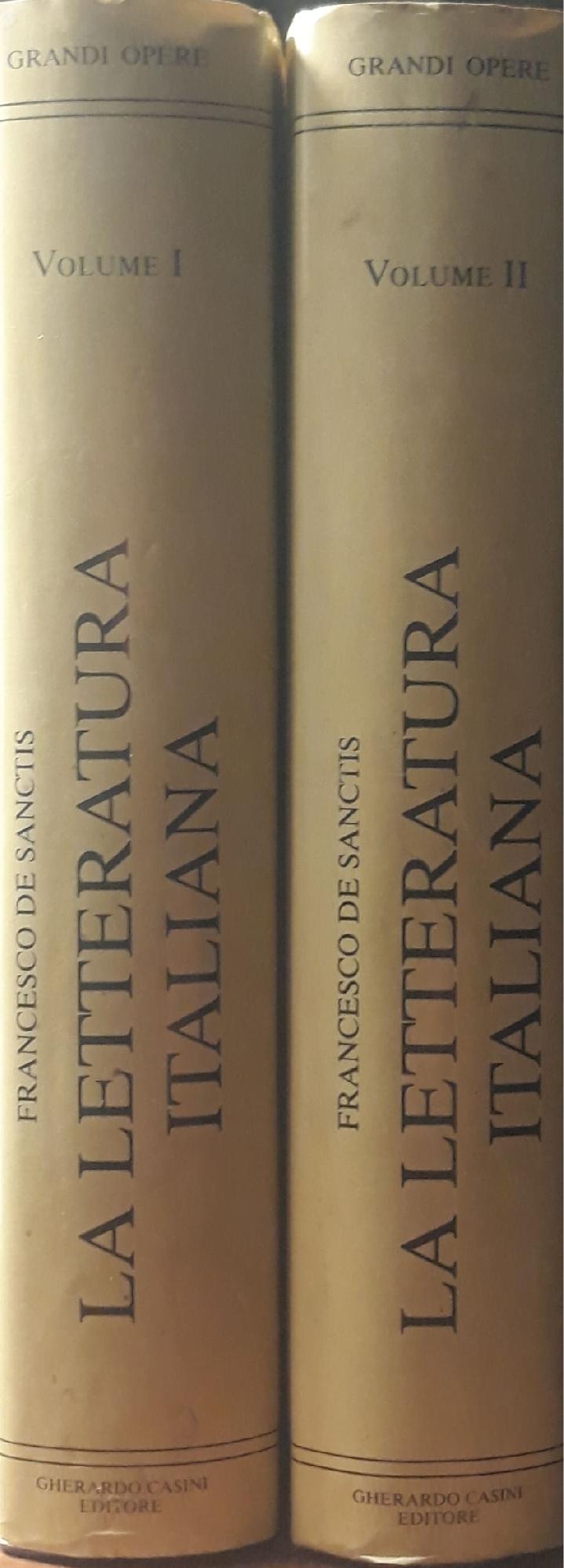 La letteratura italiana:  (vol. I p. 427; Vol. II p. 427) - copertina