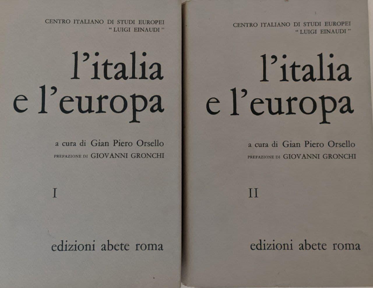 L'Italia e l'Europa (2 Volumi) - copertina