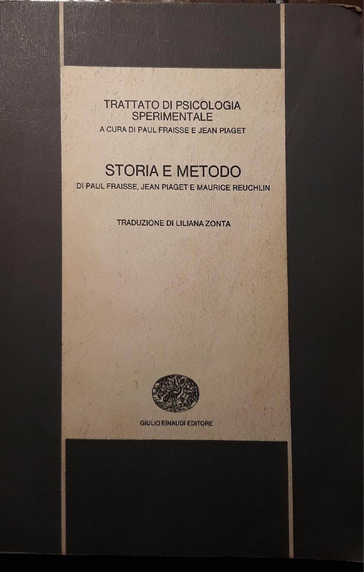 Storia e metodo - copertina
