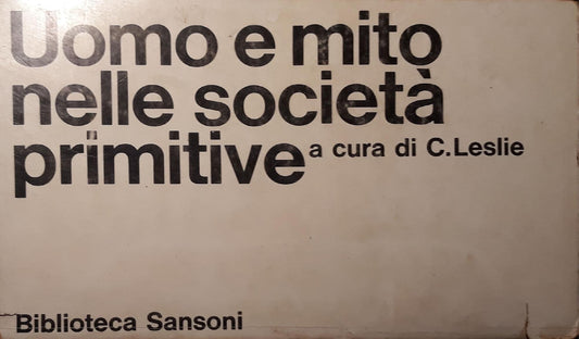 Uomo e mito nelle società primitive - copertina