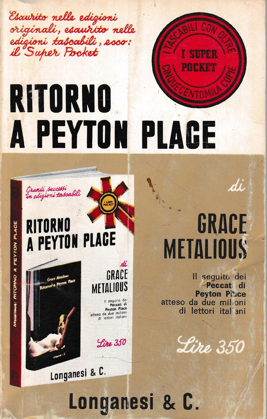 Ritorno a Peyton Place - copertina
