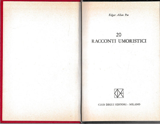 20 racconti umoristici - copertina