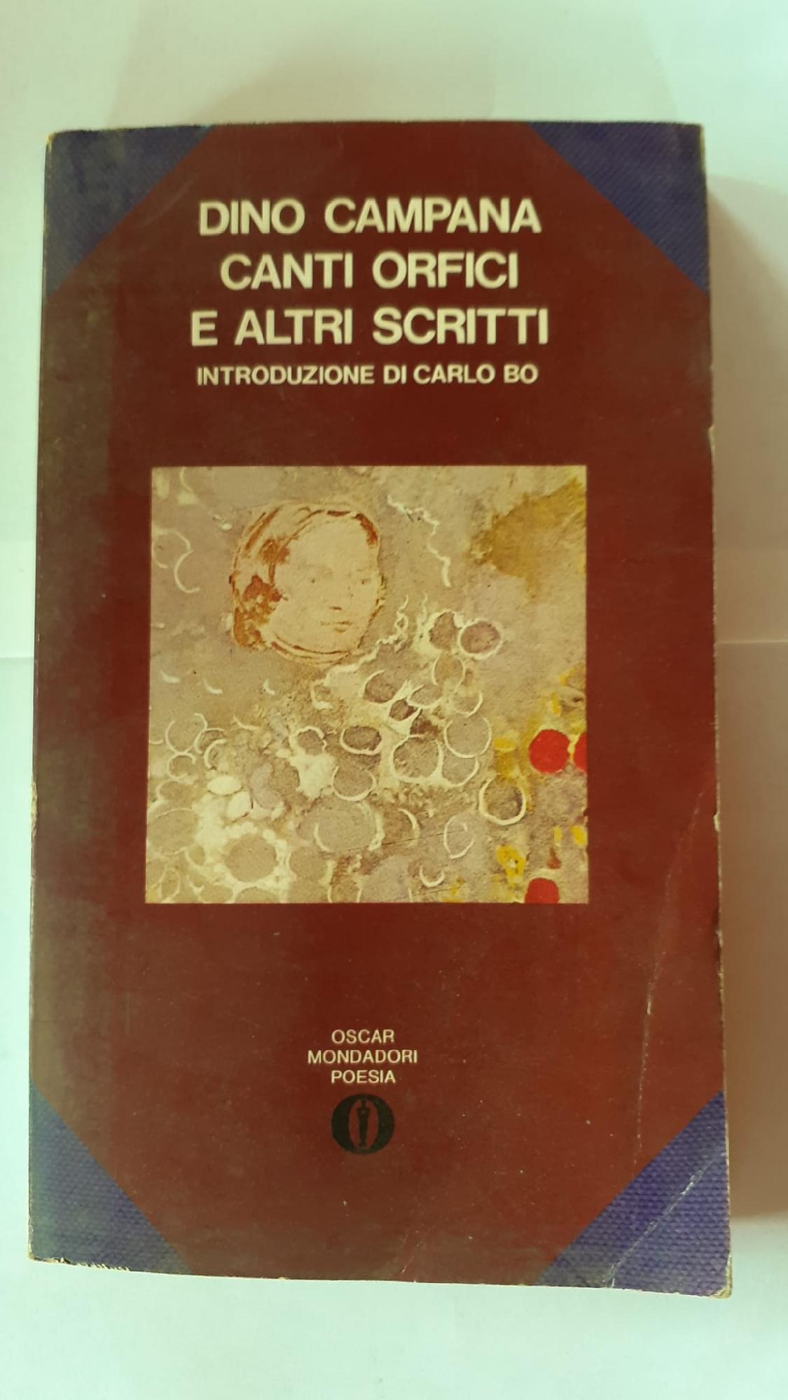 Canti orfici e altri scritti - copertina