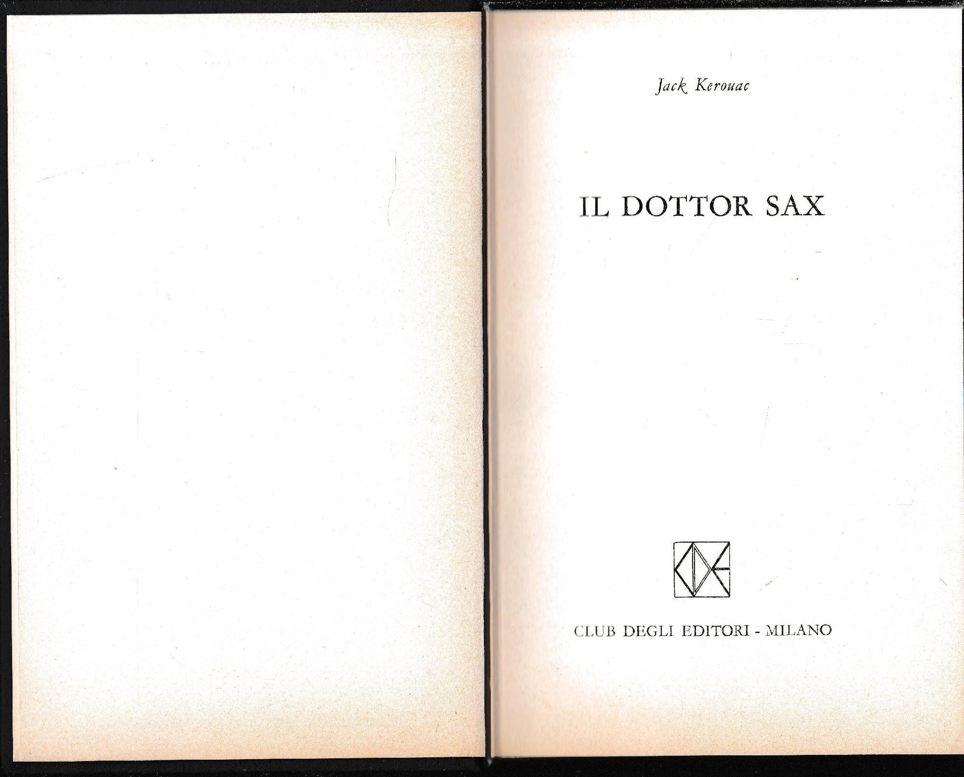 Il dottor Sax - copertina