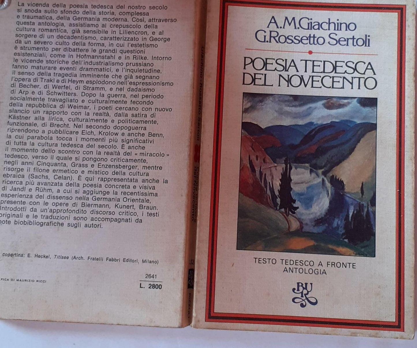 Poesia tedesca del novecento - copertina