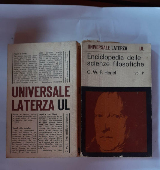 Enciclopedia delle scienze filosofiche  Vol1 - copertina