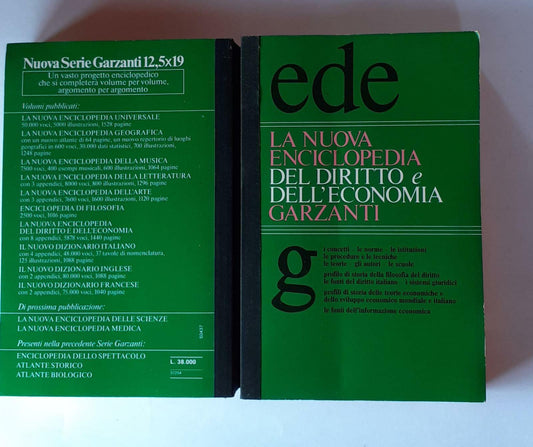 Enciclopedia del diritto e dell'economia Garzanti - copertina