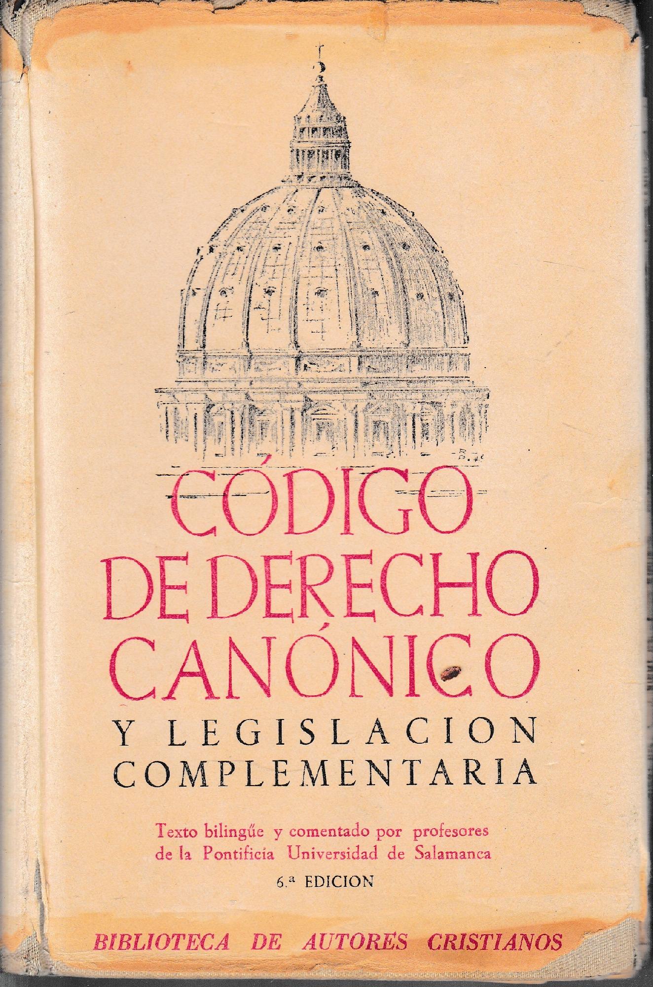 Còdigo de derecho canonico y legislacion complementaria. Texto Latino y versiòn Catalana. - copertina