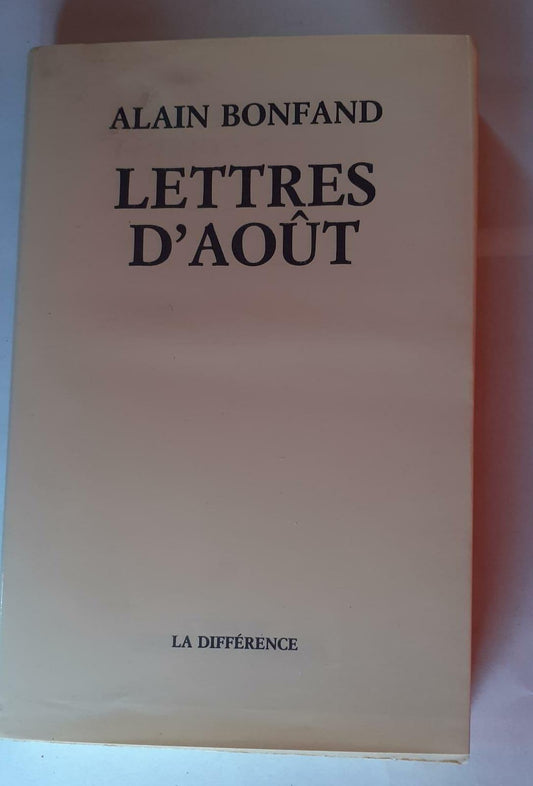 Lettres d'août - copertina