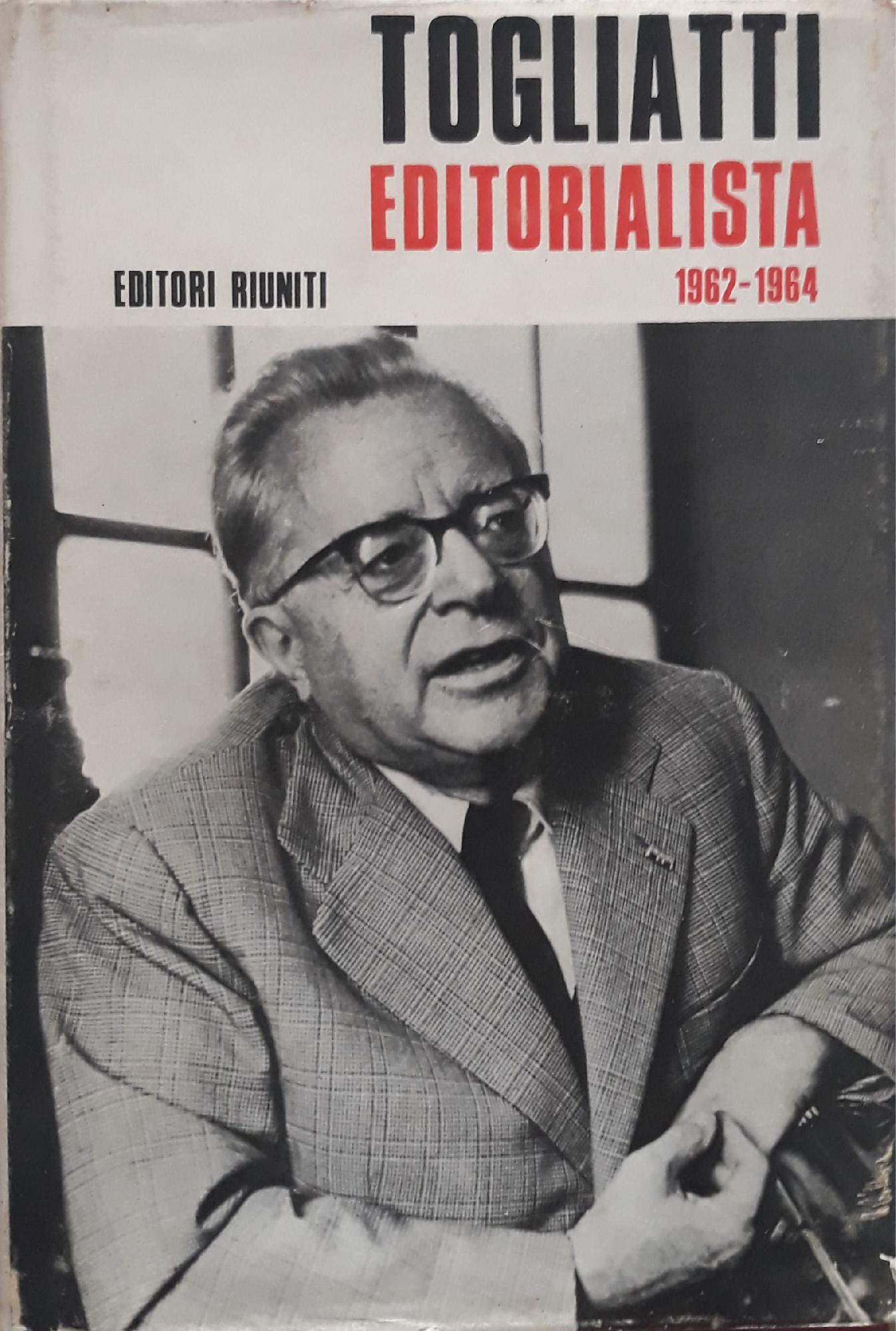 Togliatti editorialista 1962-1964 - copertina