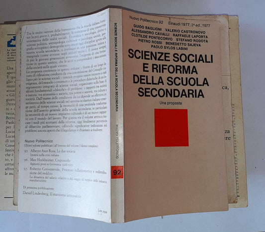 Scienze sociali e riforma della scuola secondaria. Una proposta - copertina