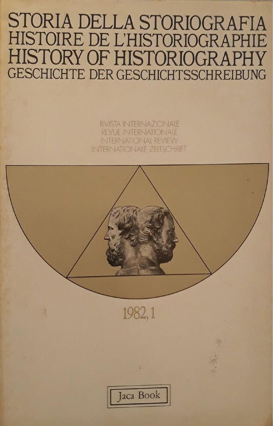 Storia della storiografia (n.1 - 1982) - copertina