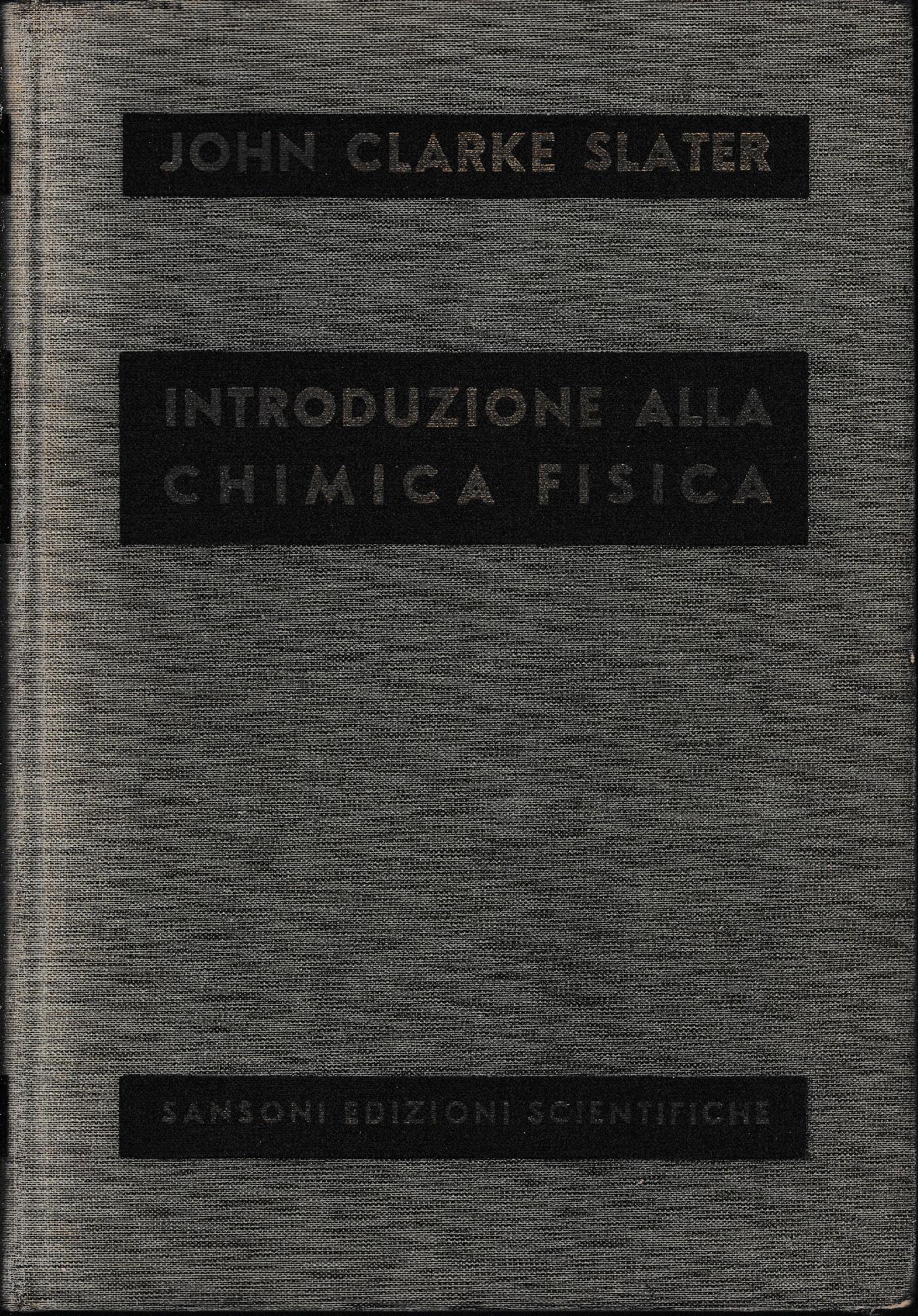 Educazione alla Chimica Fisica - copertina