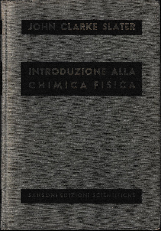 Educazione alla Chimica Fisica - copertina