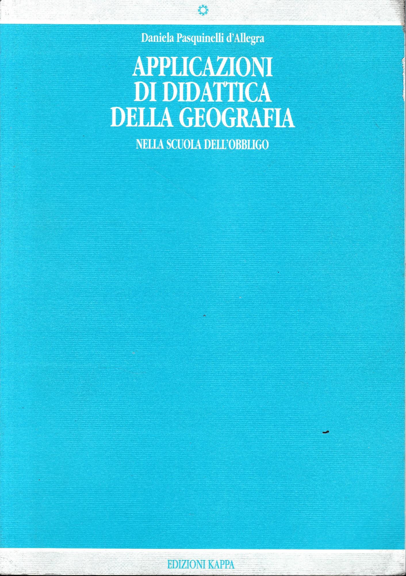 Applicazioni di didattica della nella scuola dell'obbligo - copertina