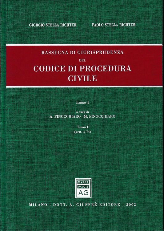 Rassegna di giurisprudenza del Codice di procedura civile. Aggiornamento 1999-2001. Artt. 1-74 (Vol. 1/tomo 1) - copertina