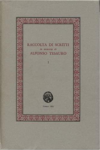 Raccolta di scritti in memoria di Alfonso Tesauro. 2 volumi - copertina