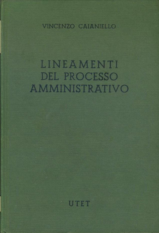 Lineamenti del processo amministrativo - copertina