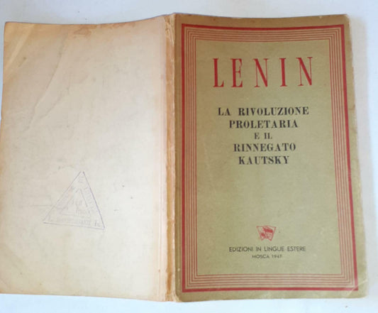 La rivoluzione proletaria e il rinnegato kautsky - copertina