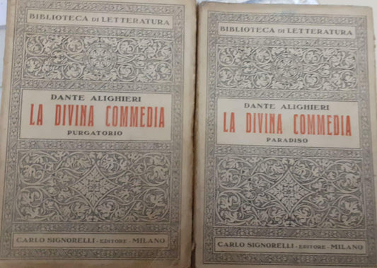 La Divina Commedia . Paradiso . Purgatorio - copertina
