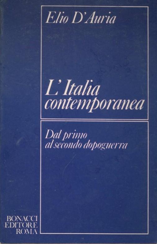 L'Italia contemporanea - copertina