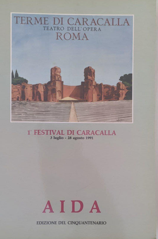 1° festival di Caracalla. Aida - copertina