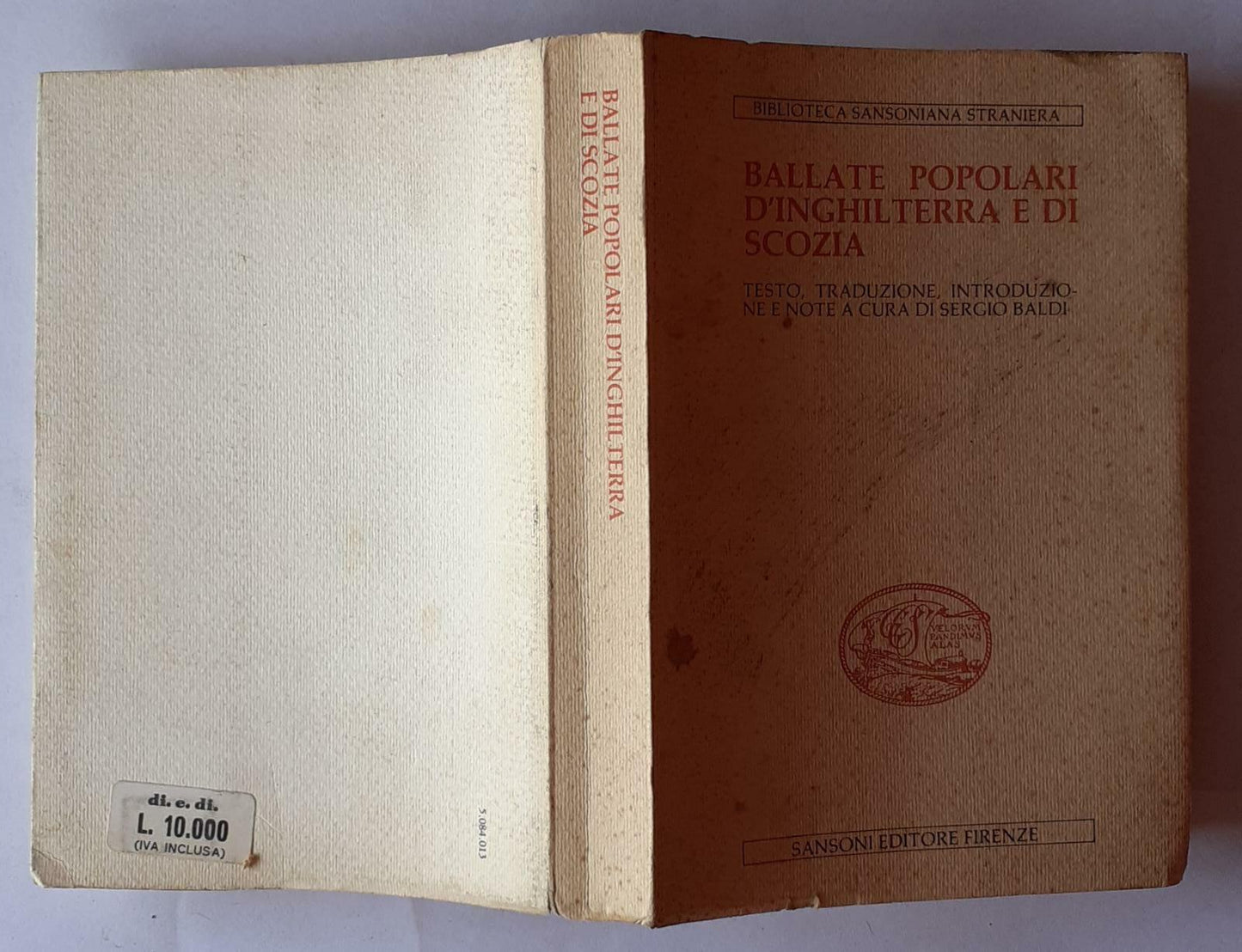 Ballate popolari d'Inghilterra e di Scozia - copertina