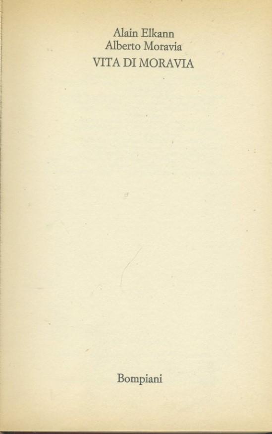 Vita di Moravia - copertina