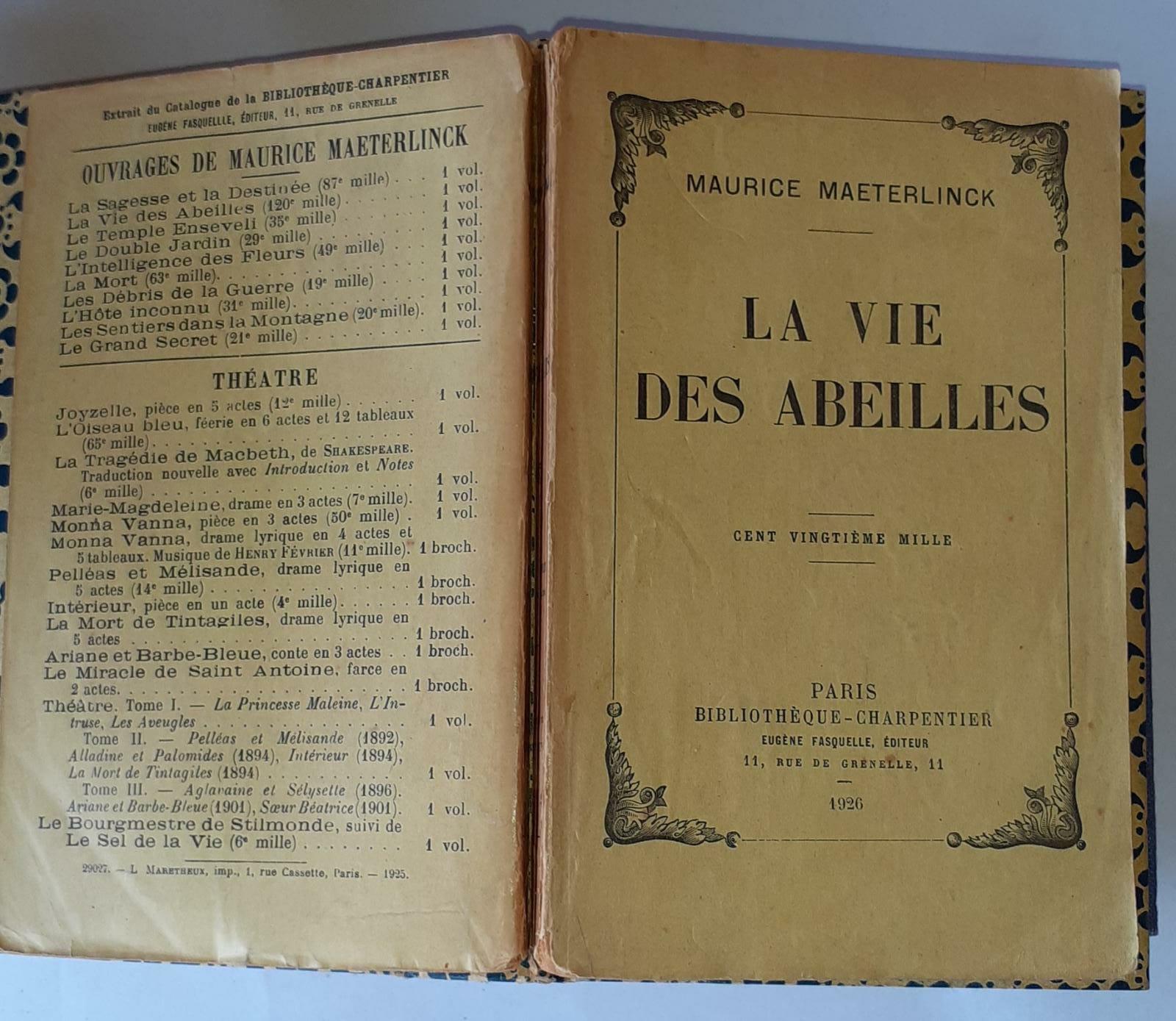 La vie des abeilles - copertina