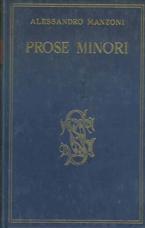 Prose minori - copertina