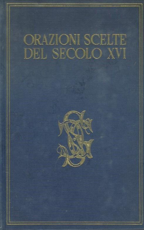 Orazioni scelte del secolo XVI - copertina