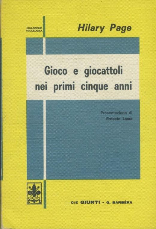 Gioco e giocattoli nei primi cinque anni - copertina