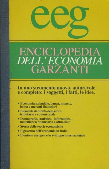Enciclopedia dell'economia Garzanti - copertina