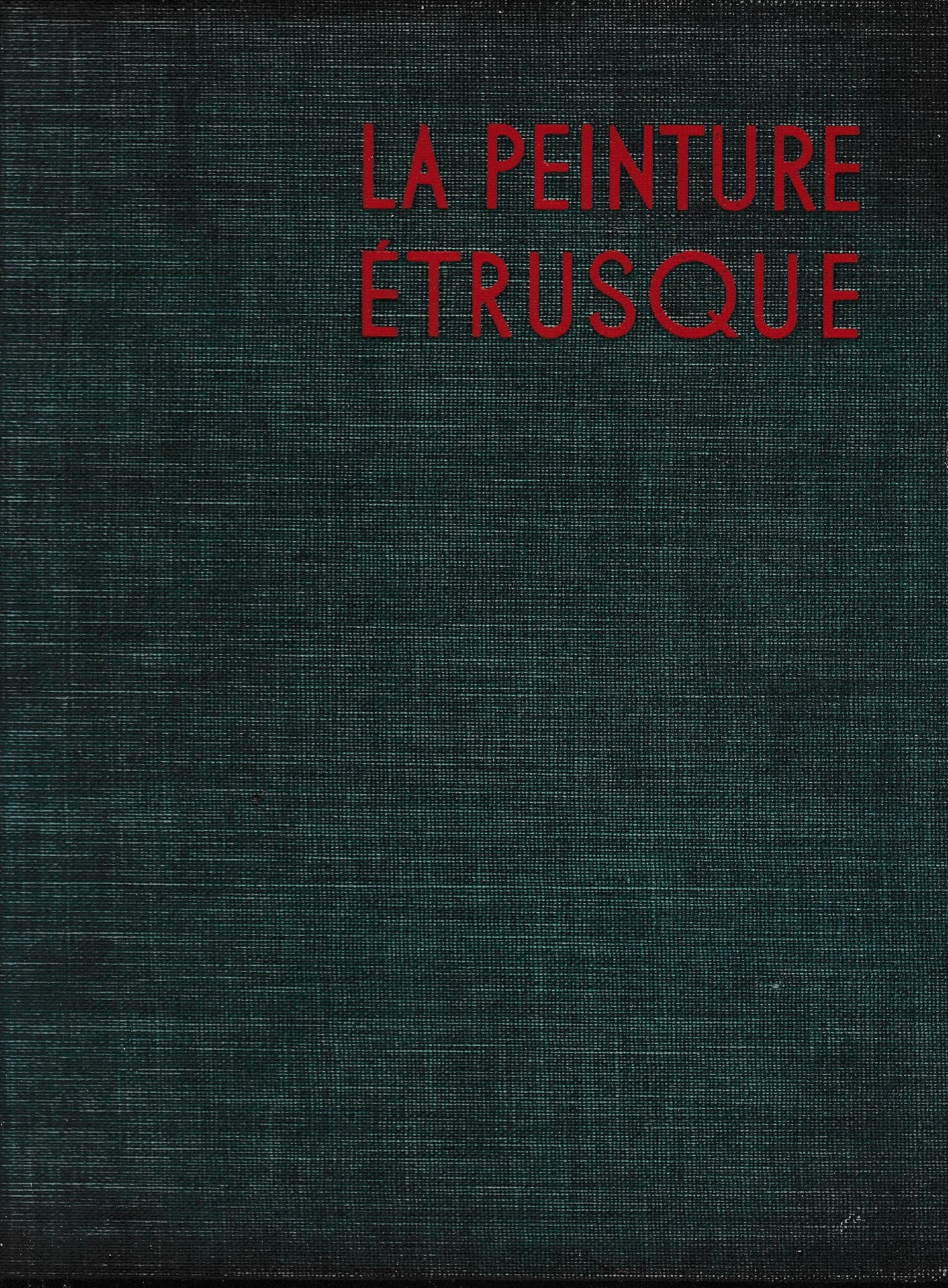 La peinture Etrusque - copertina