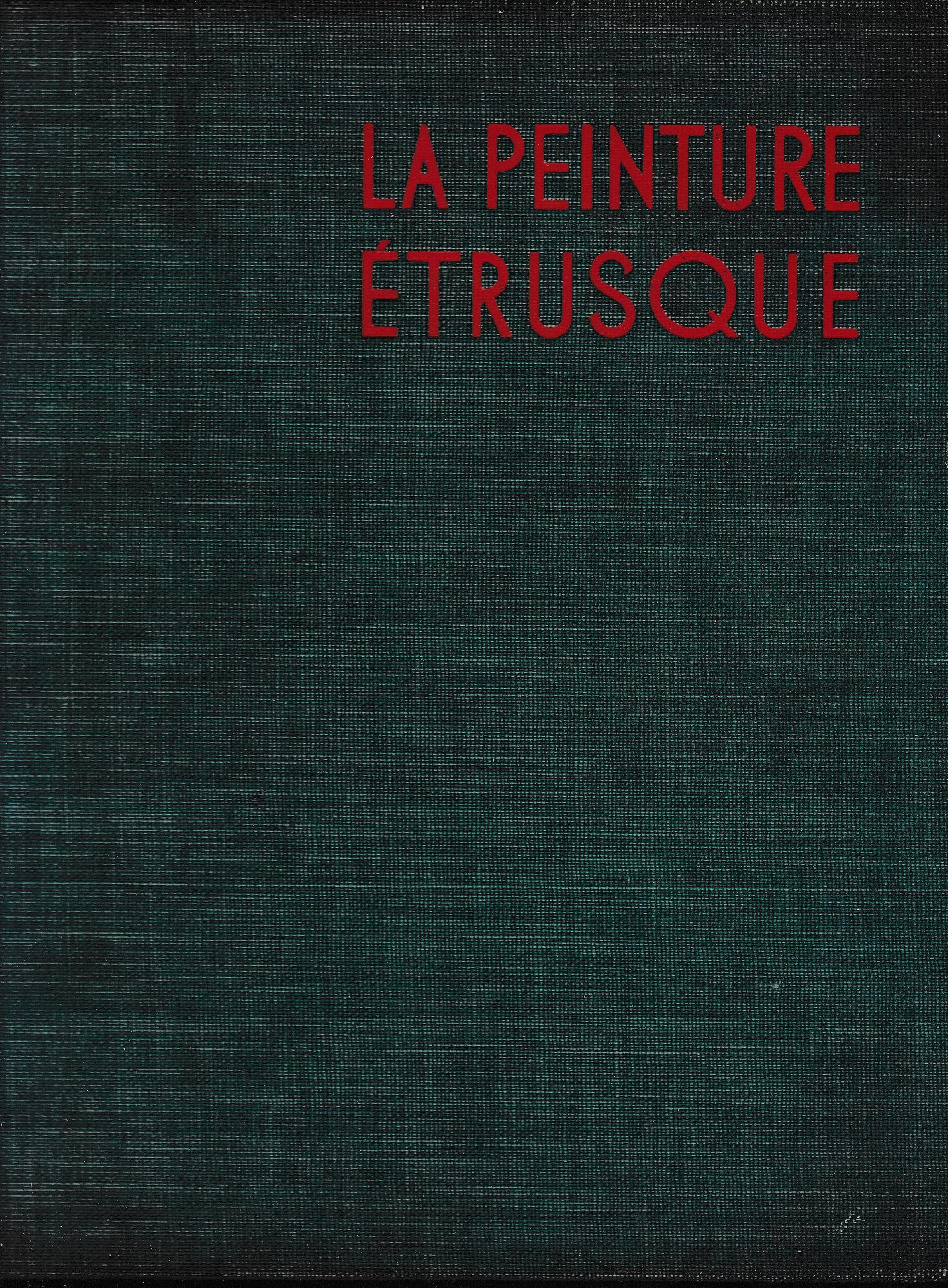 La peinture Etrusque - copertina
