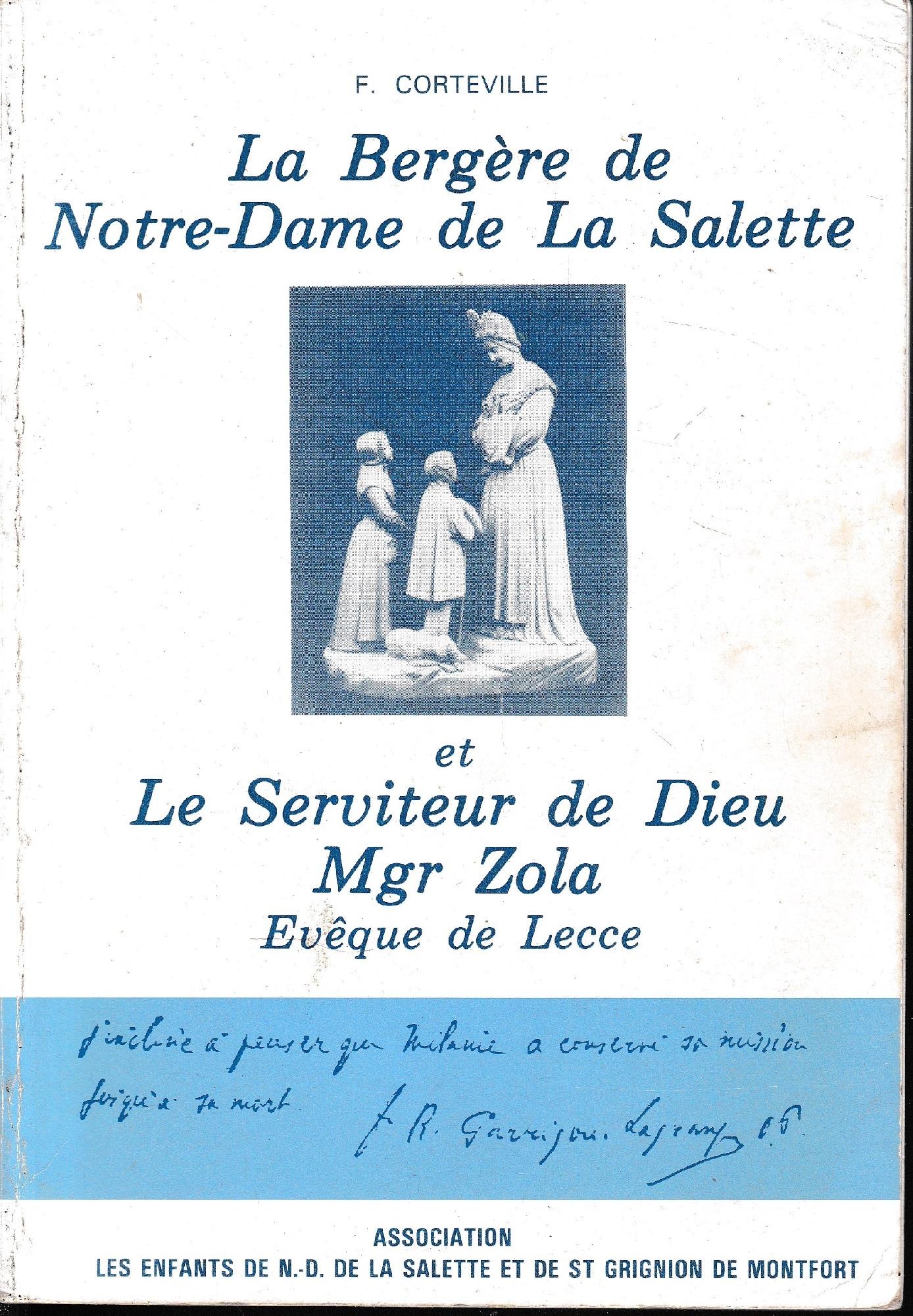 La Bergére de Notre-Dame de La Salette et Le Serviteur de Dieu Mgr Zola. Evéque de Lecce - copertina