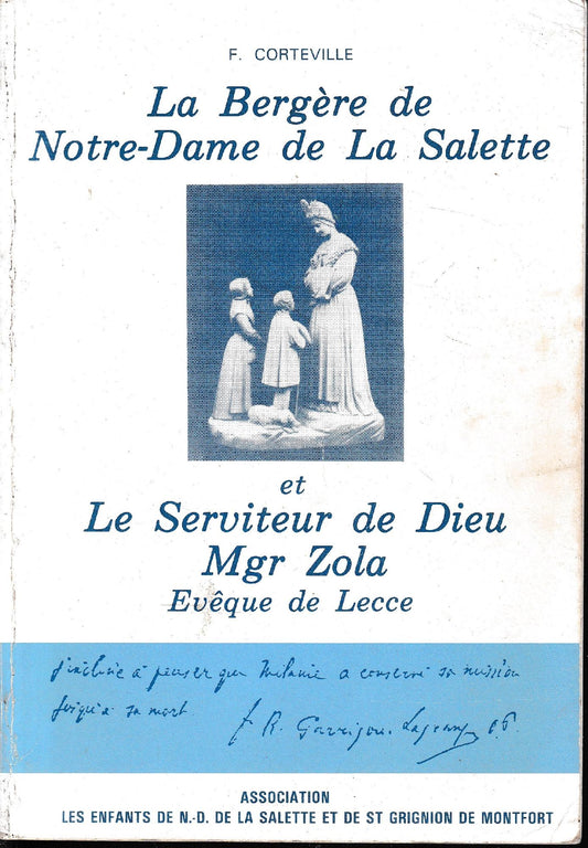 La Bergére de Notre-Dame de La Salette et Le Serviteur de Dieu Mgr Zola. Evéque de Lecce - copertina