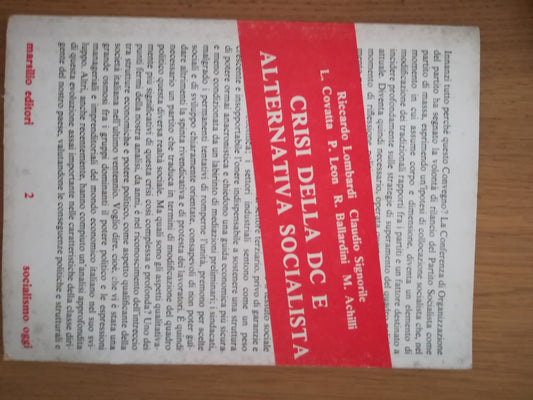 Crisi della DC e alternativa socialista - copertina
