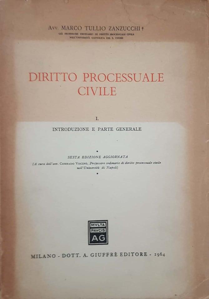 Diritto Processuale Civile I - copertina