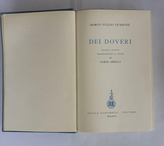 Dei doveri - copertina