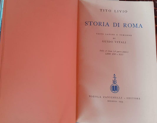 Storia di Roma della 3a Deca (2a guerra punica) libri XXI e XXII - copertina