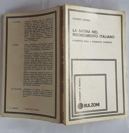 La satira nel risorgimento italiano - copertina