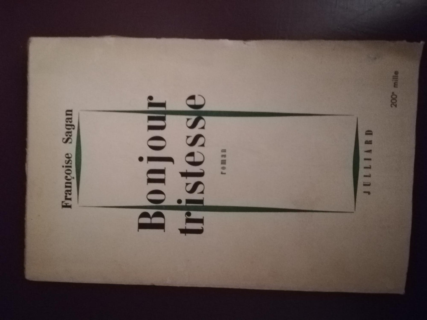 Bonjour Tristesse - copertina