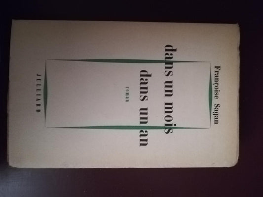 Dans un mois dans un an - copertina