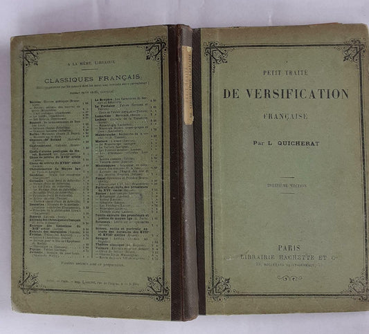 Petit Traite' de versification - copertina
